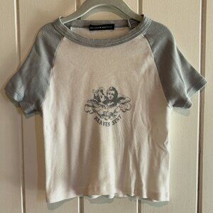 Brandy Melville Heaven Sent Baby Tee